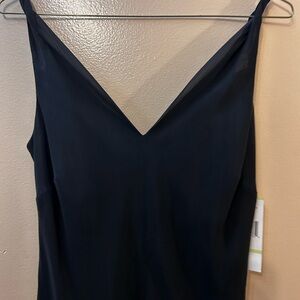 Evan Picone Black V-Neck Slip Dress